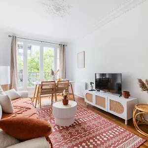 2 Pieces Fonctionnel Metro Jaures - 19 - 4p - Flat-guest Appartement